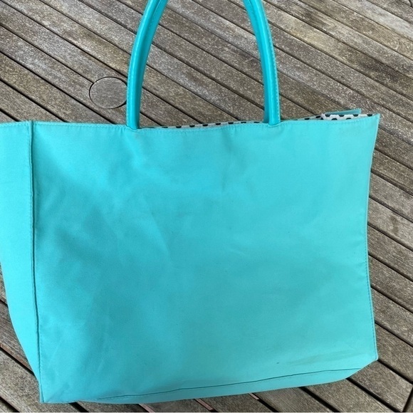Lancome Tote Bag Blue Turquoise - Picture 5 of 9